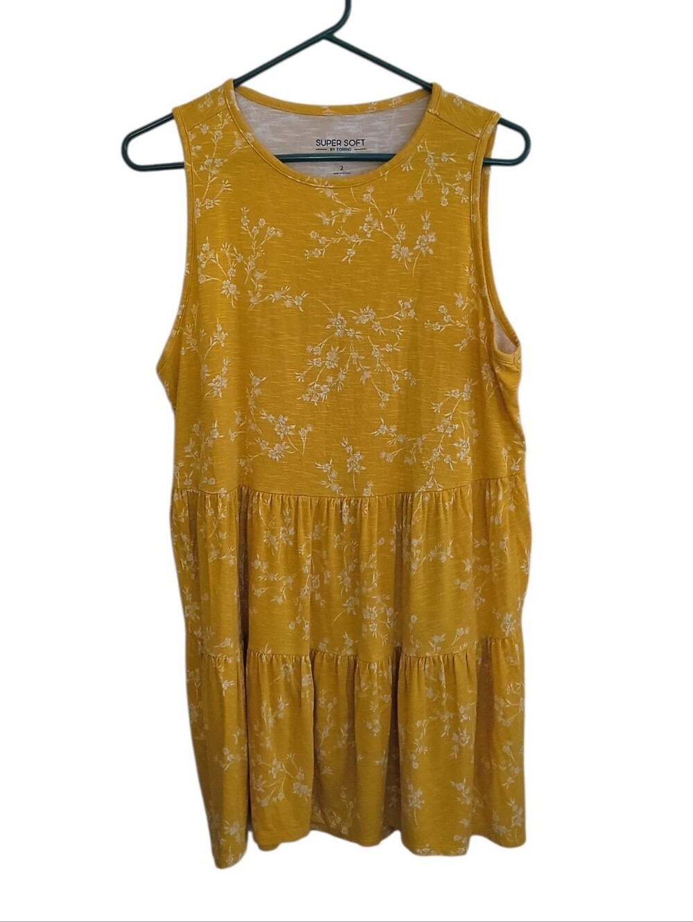 Torrid Super Soft Slub Jersey Babydoll Tunic/Tank With A Tiered Design Size 2X